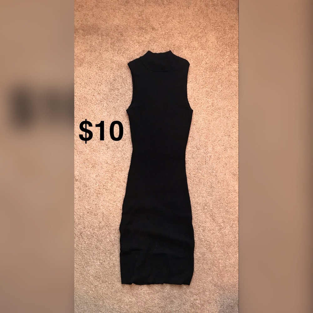Sleeveless sweater dress